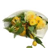 Zijden bloemen Sunrise Boeket | 50cm | Geel