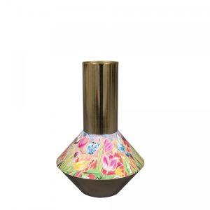 Ter Steege metaal Tulips vaas | d14*19cm | Multi