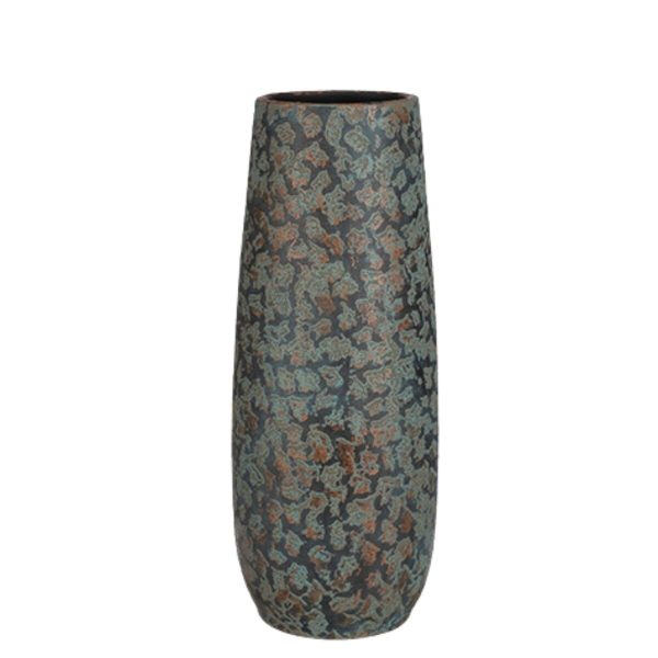 5701560_2D_0001 Keramiek Clemente vaas | d21.5*55cm | Koper
