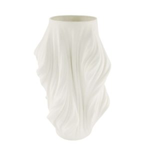 5704240_2D_0001 Keramiek 3D vaas | d25*40cm | Wit