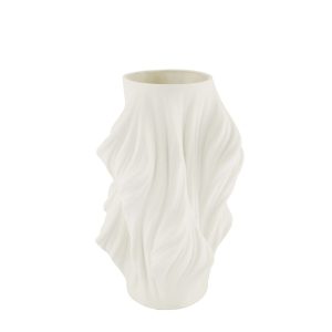5704241_2D_0001 Keramiek 3D vaas | d18*28cm | Wit