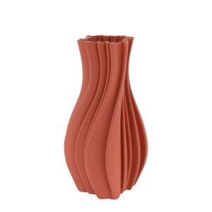 5704261_2D_0001 Keramiek 3D vaas | d16*30cm | Rood
