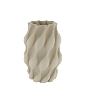 5704263_2D_0001 Keramiek 3D vaas | d19*25cm | Creme