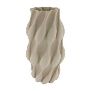 5704264_2D_0001 Keramiek 3D vaas | d21*40cm | Creme
