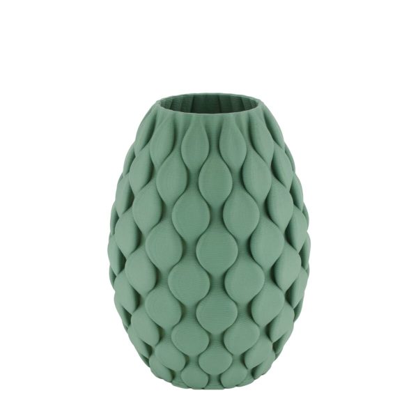 5704265_2D_0001 Keramiek 3D vaas | d18*25cm | Groen