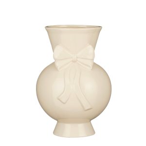 5705714_2D_0001 Keramiek Strik vaas | d20*29cm | Creme